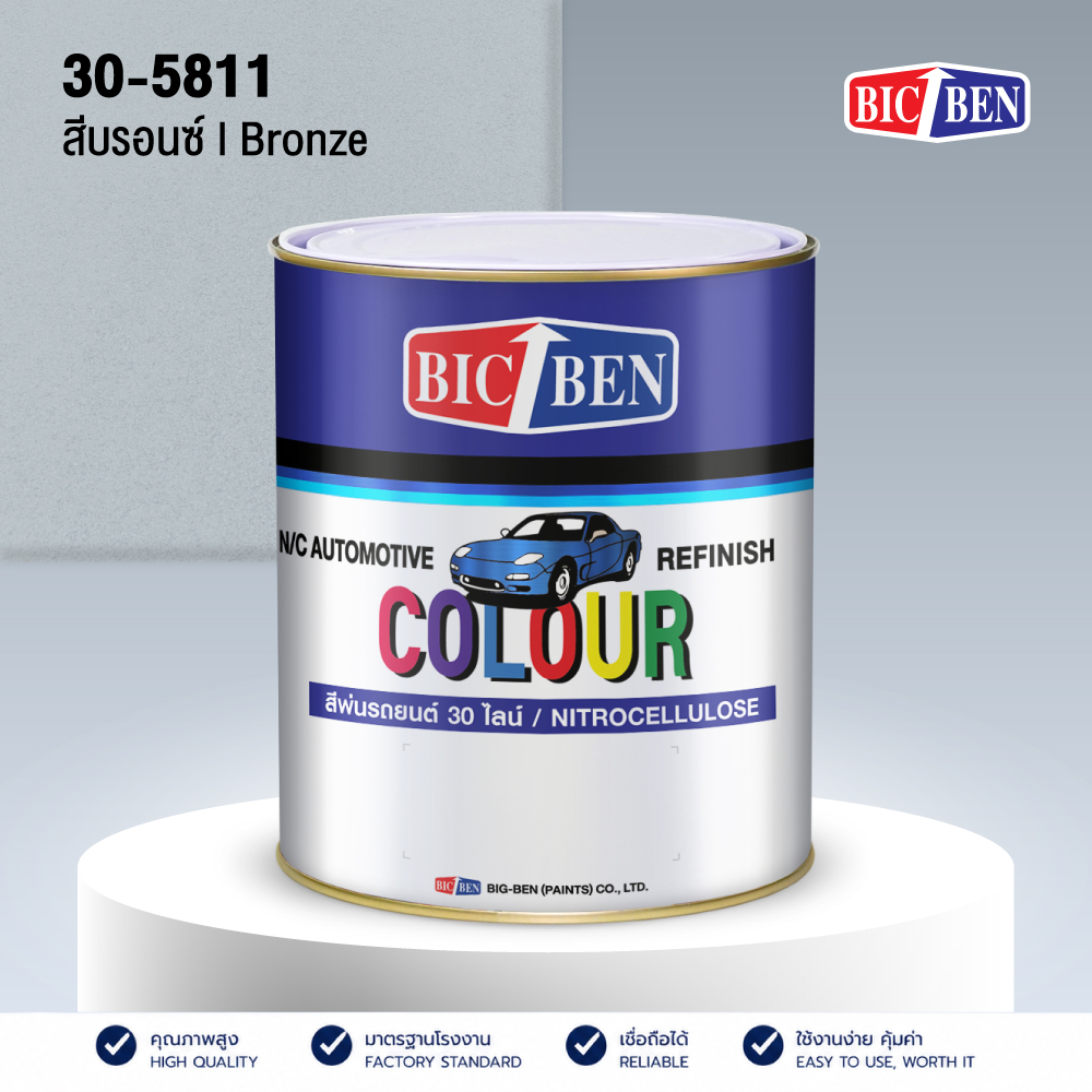 สีพ่นรถยนต์แห้งเร็ว สีบรอนซ์